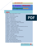 High Frequency GRE Word List 05 of 053