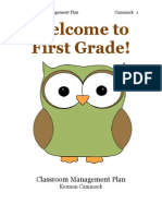 Welcome To First Grade!: Classroom Management Plan