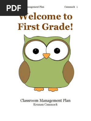Classroom Management Plan