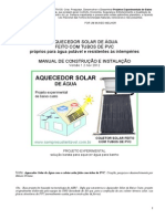 Manual Do Aquecedor Solar Com Tubos de Pvc v1 2