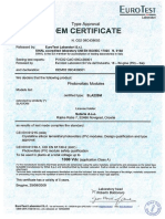 Solaris - OEM Certificate by EuroTest C02