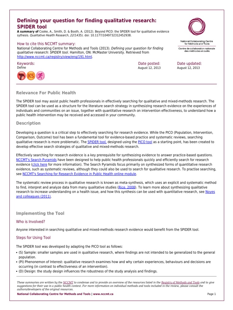 Spider Control Research Paper