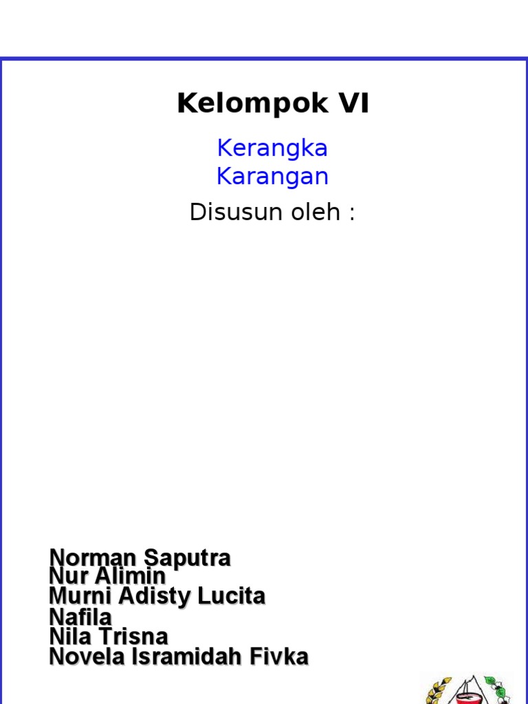 Kerangka Karangan