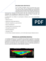 Método resistividad eléctrica geofísica