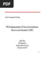 FPGA Implementation of Universal Asynchronous Receiver and Transmitter (UART)