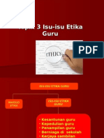 Topik 3 Isu Etika Guru