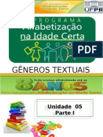 Slide - Gêneros Textuais