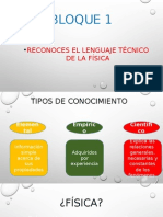 Presentación bloque 1 de fisica 1