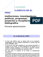 Cambio Climatico en El Perú