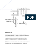 Crusigrama de Mezclas y Compuestos