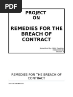 Download Remedies for the Breach of Contract by akhilgambhir SN28075011 doc pdf
