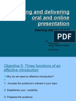Atul - Creating and Delivering Oral and Online Presentation