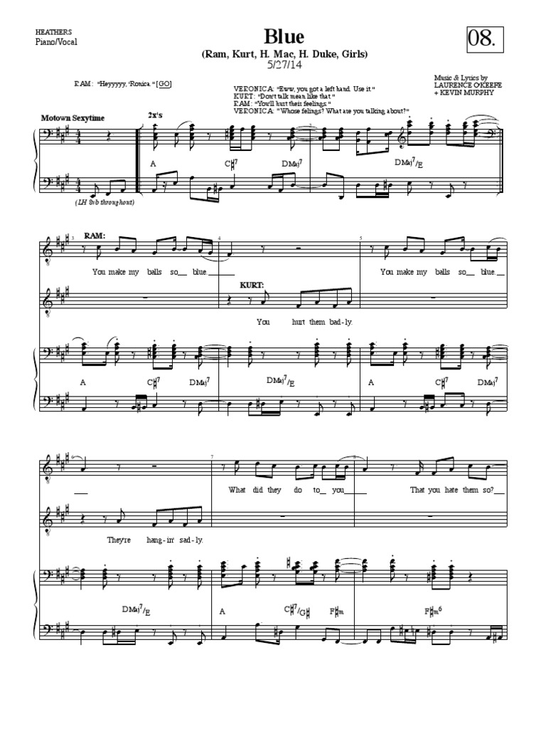 Blue (Heathers) PDF Poésie