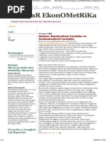Download BELajaR EkonOMetRiKa_ Diskusi_ Standardized Variables vs Unstandardized Variables by Muhtarom SN280780603 doc pdf