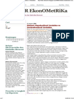 BELajaR EkonOMetRiKa - Diskusi - Standardized Variables Vs Unstandardized Variables