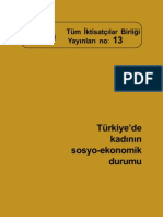 Türkiye'de Kadının Sosyo-Ekonomik Durumu