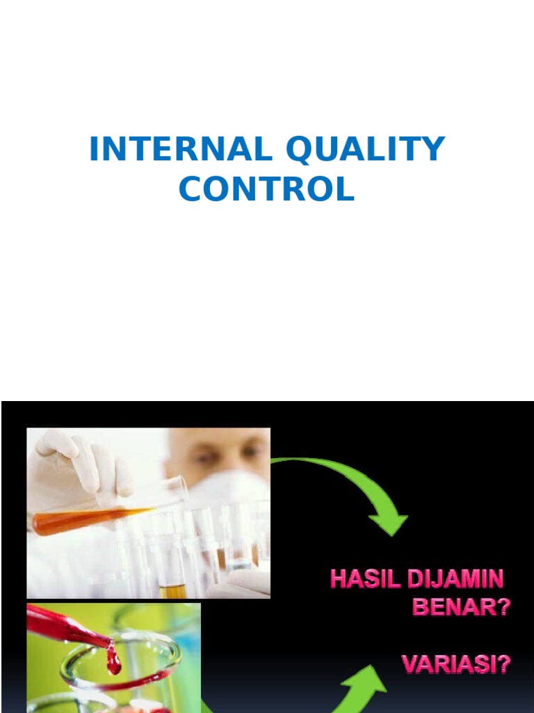 Internal Quality Control Guidelines | PDF