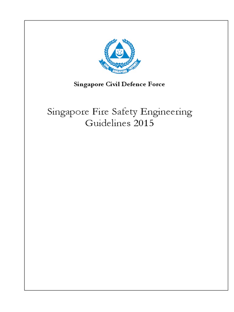 Singapore Fire Safety Engineering Guidelines 2015 0 Download Free
