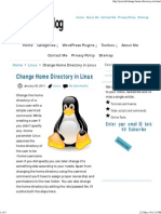 Change Home Directory in Linux