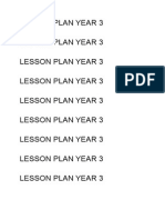 Lesson Plan Year 3