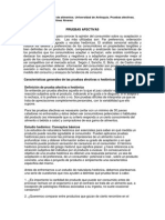 Pruebas afectivas de alimentos