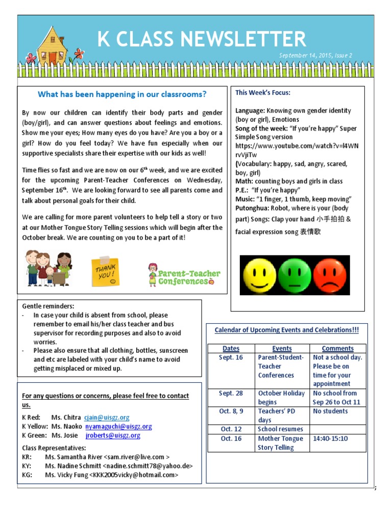 K Class Newsletter: Events & Updates | PDF