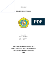 Download Makalah Pemrograman Java by Abby AR SN28082900 doc pdf