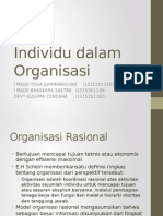 Individu Dalam Organisasi