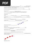 Fronts Guided Notes