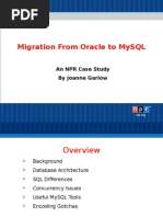 Migration From Oracle To MySQL - An NPR Case Study Presentation