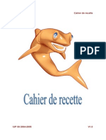 Cahier de Recette