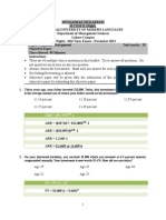 MBA II Night - Financial Management - Objective