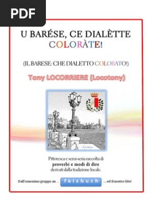 Il Barese Che Dialetto Colorato Raccolta Proverbi E Modi Di Dire