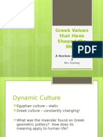 Greek Values That Have Shaped The West 2013