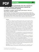 Download High-nature-value grasslands have the capacity to cope with nutrient impoverishment induced by mowing and livestock grazing by INRA - AGIR SN280875583 doc pdf