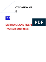 Partial Oxidation of Methane for Methanol and Fischer Tropsch Synthesis