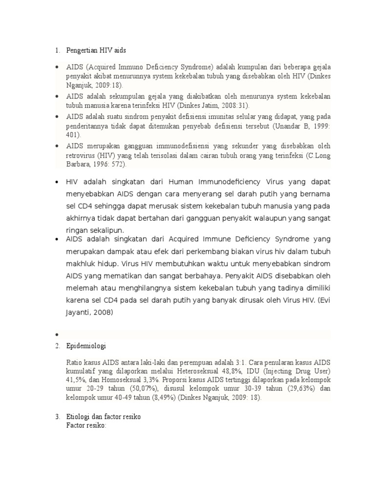 Pengertian Hiv Aids