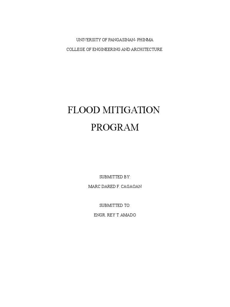 Flood Mitigation Program | PDF
