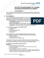 Pre Eclampsia Eclampsia Guideline For The Management of Severe