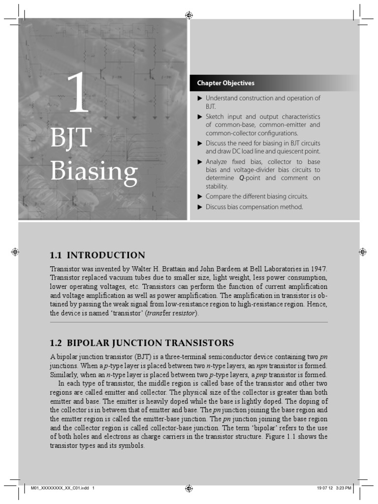 Biasing of BJT PDF | PDF | Bipolar Junction Transistor | Transistor
