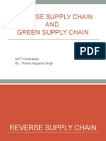 Reverse Supply Chain AND Green Supply Chain: NIFT Hyderabad By: Prerna Kaushal Singh