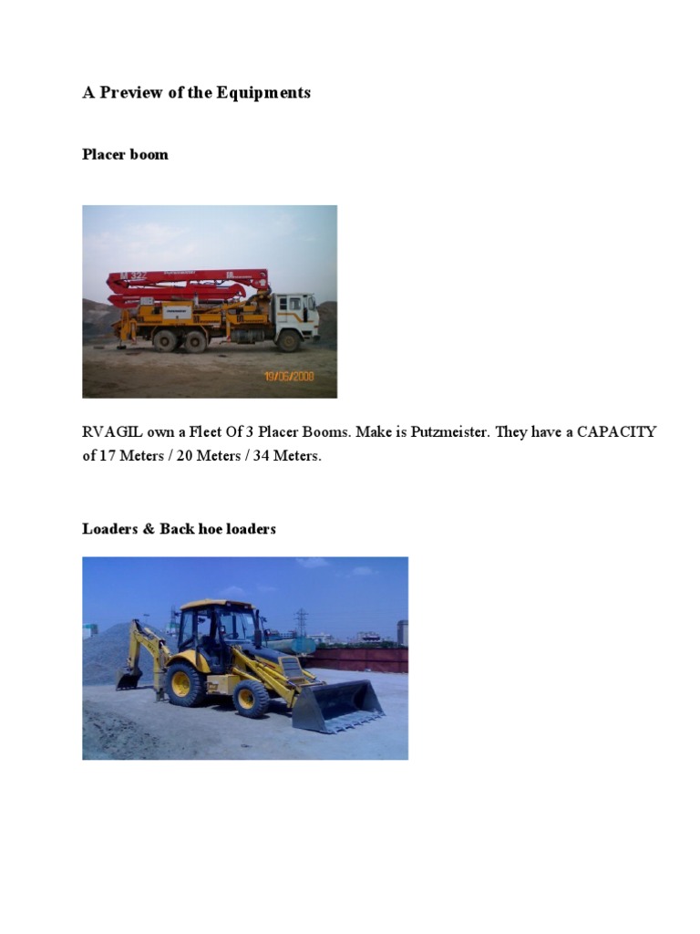 A Preview of The Equipments | PDF | Technology & Engineering