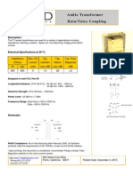 Audio Transformer Data/Voice Coupling: Description