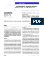 Maintenance of Brain Monoamine Oxidase B Inhibition in Smokers After Overnight Cigarette Abstinence