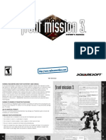Original Manual Front Mission 3 - 1999 - PSX