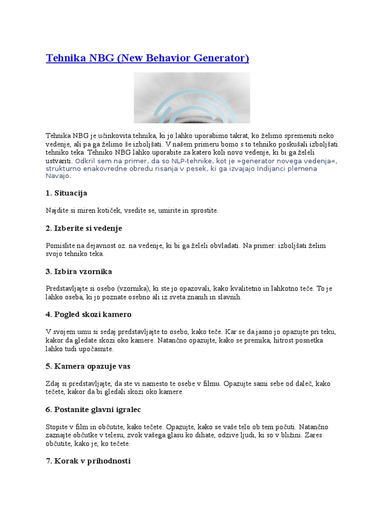 Tehnika NBG | PDF