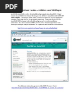 How To Install and Use The Arcgis For Autocad Plug-In: 2010 or Higher