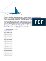 Rules For Normally Distributed Data