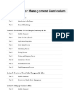 Oracle Order Management Curriculum