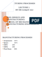 Manufacturing Processes Types